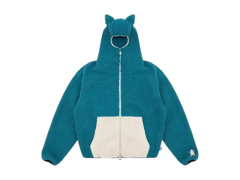 Pokemon x Vandy The Pink Snorlax Fleece Jacket Blue