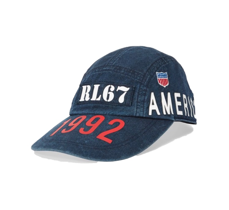 Polo Ralph Lauren Indigo Stadium Long Bill Cap Ridge Wash
