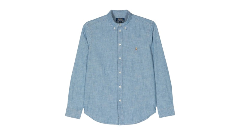 Polo Ralph Lauren Boys Cotton Chambray Shirt Light Blue