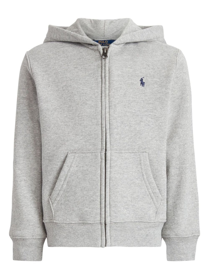Polo Ralph Lauren Boys Fleece Full-Zip Hoodie Sport Heather