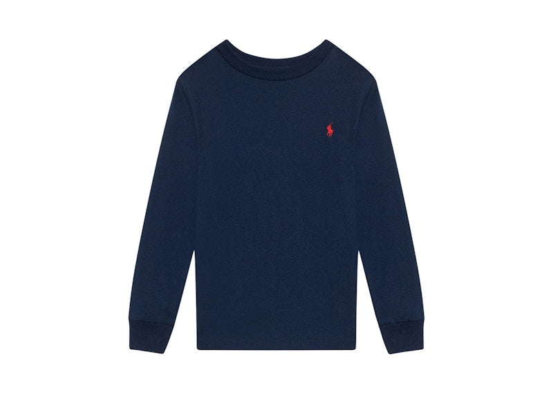 Polo Ralph Lauren Boys Long-Sleeve Crewneck T-shirt Cruise Navy