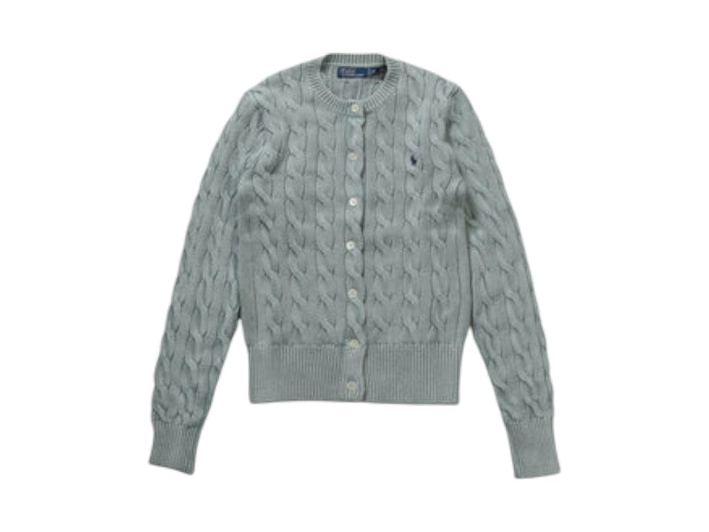 Polo Ralph Lauren Cable-Knit Cardigan Light Chambray