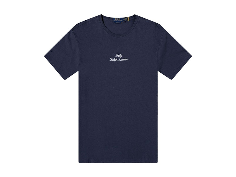 Polo Ralph Lauren Chain Stitch Logo T-shirt Aviator Navy