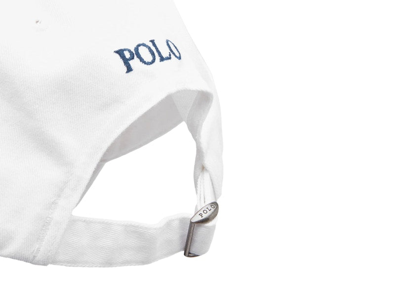 Polo Ralph Lauren Classic Baseball Cap White & Marlin Blue