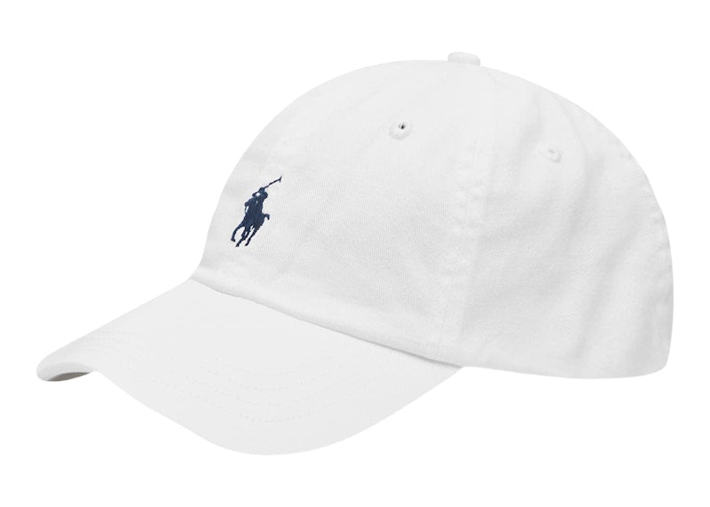 Polo Ralph Lauren Classic Baseball Cap White & Marlin Blue