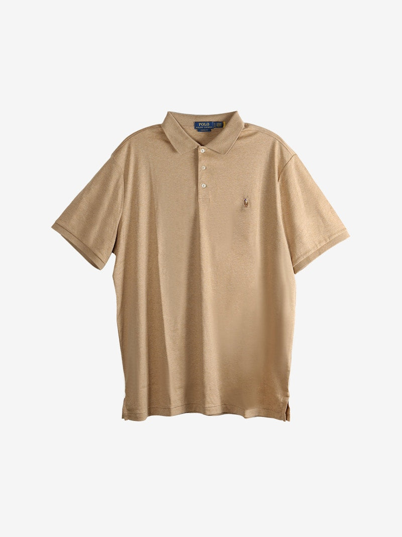 Polo Ralph Lauren Classic Fit Short Sleeve Soft Touch Polo Classic Camel Heather