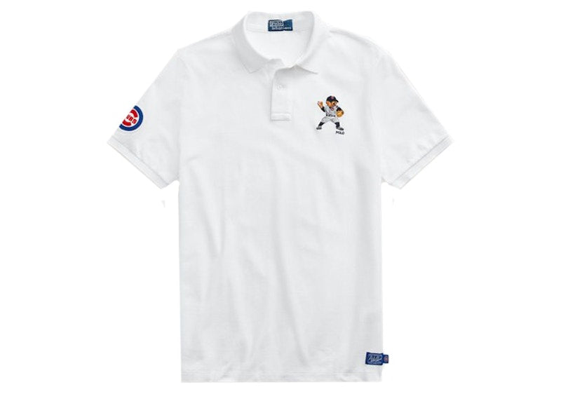 Polo Ralph Lauren Cubs Bear Polo Shirt (Mens) White
