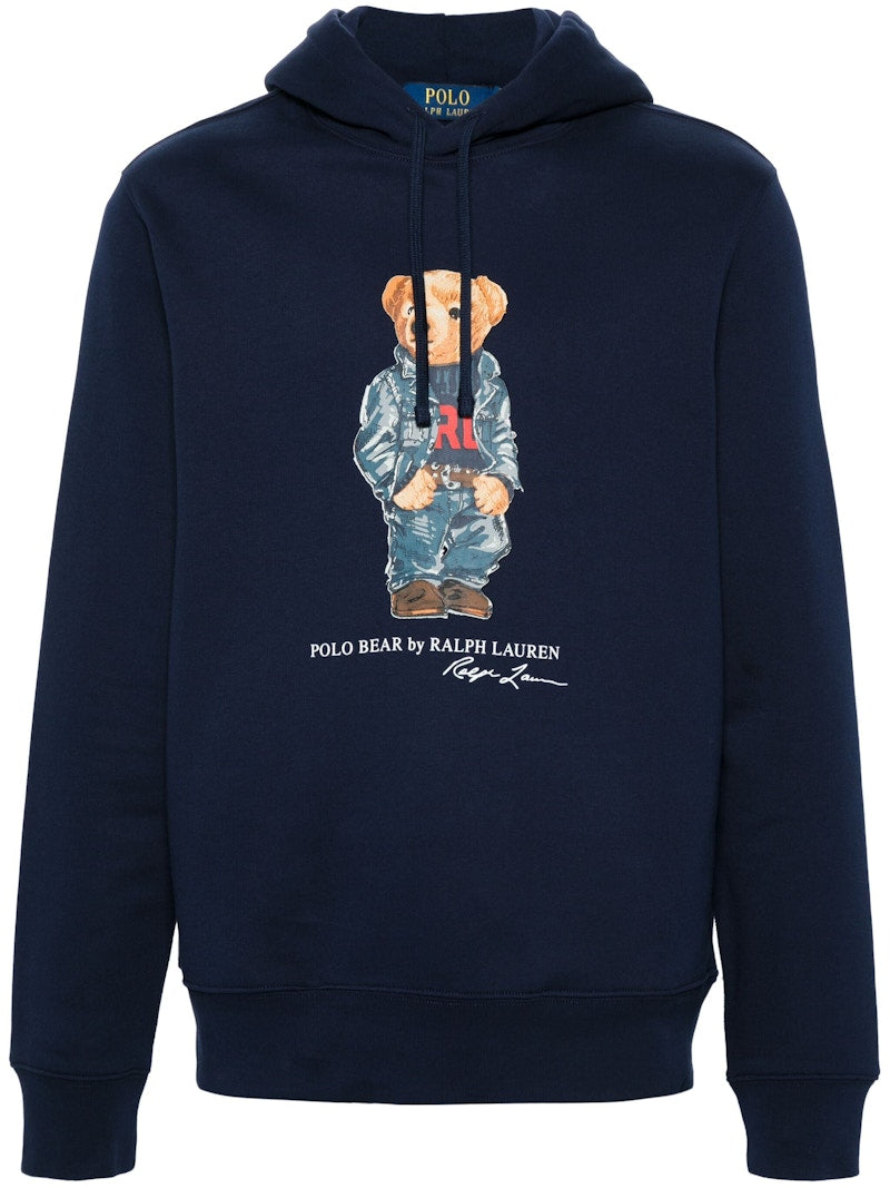 Polo Ralph Lauren Denim Bear Seasonal Fleece Sweatshirt Cruise Navy