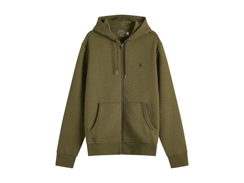 Polo Ralph Lauren Double Knit Zip Hoodie Company Olive