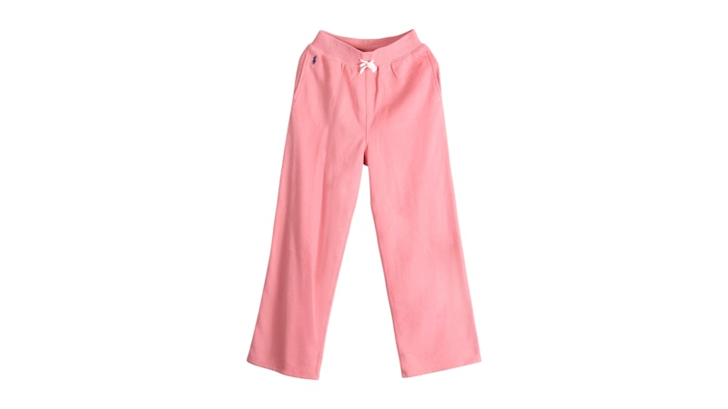 Polo Ralph Lauren Girls Lightweight Magic Fleece Wide Leg Pants Faded Peony