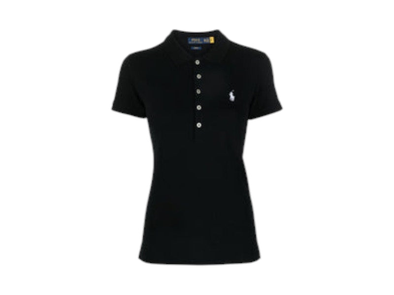 Polo Ralph Lauren Julie Slim SS Polo Shirt Black/White Pp
