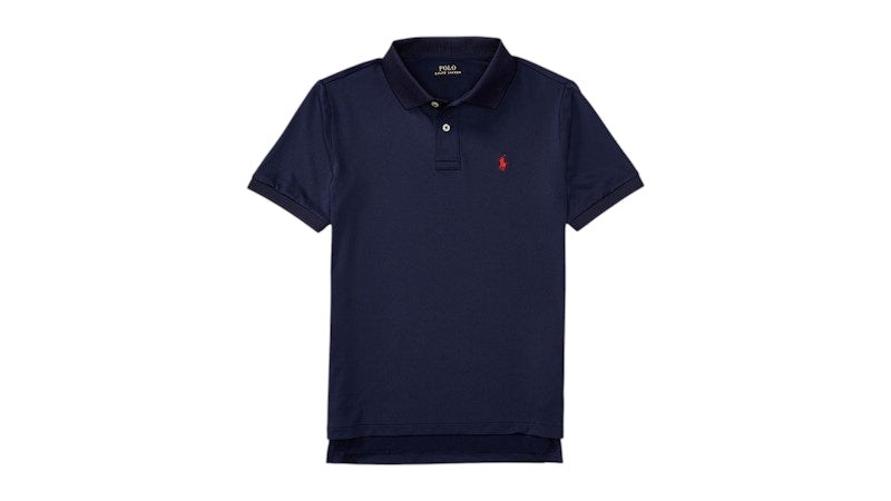 Polo Ralph Lauren Kids S/S Performance Jersey Polo Shirt Refined Navy