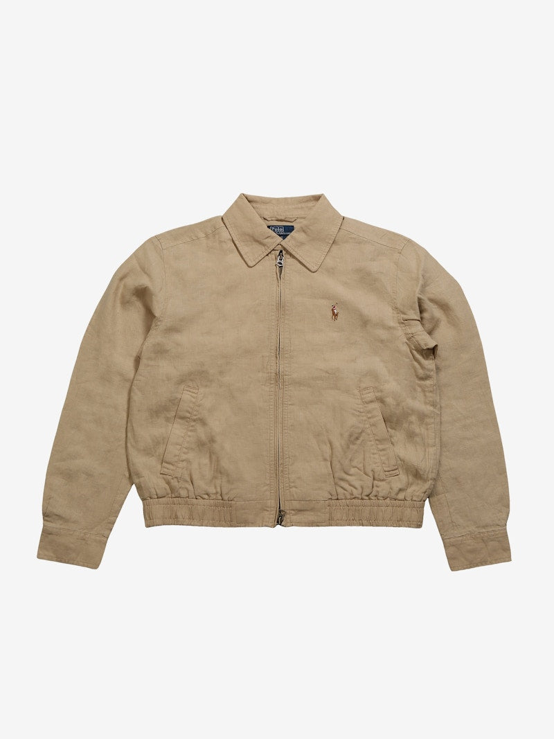 Polo Ralph Lauren Linen Windbreaker Tan