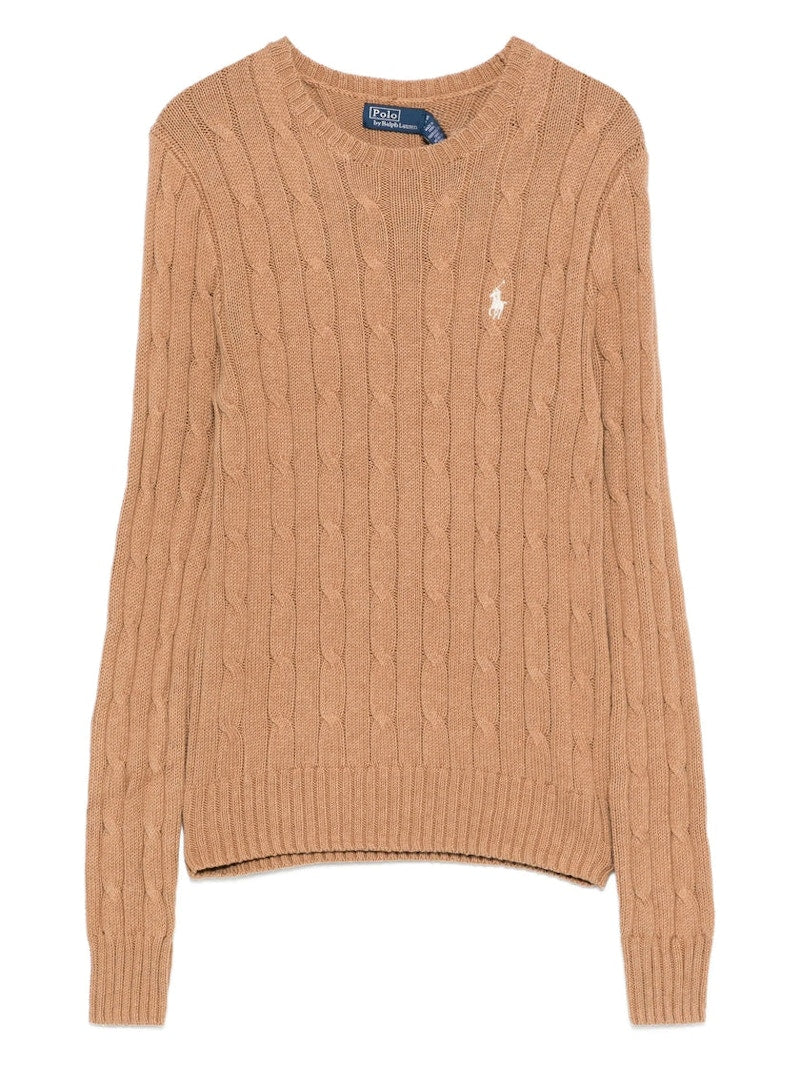 Polo Ralph Lauren Logo Pullover Collection Camel Melange