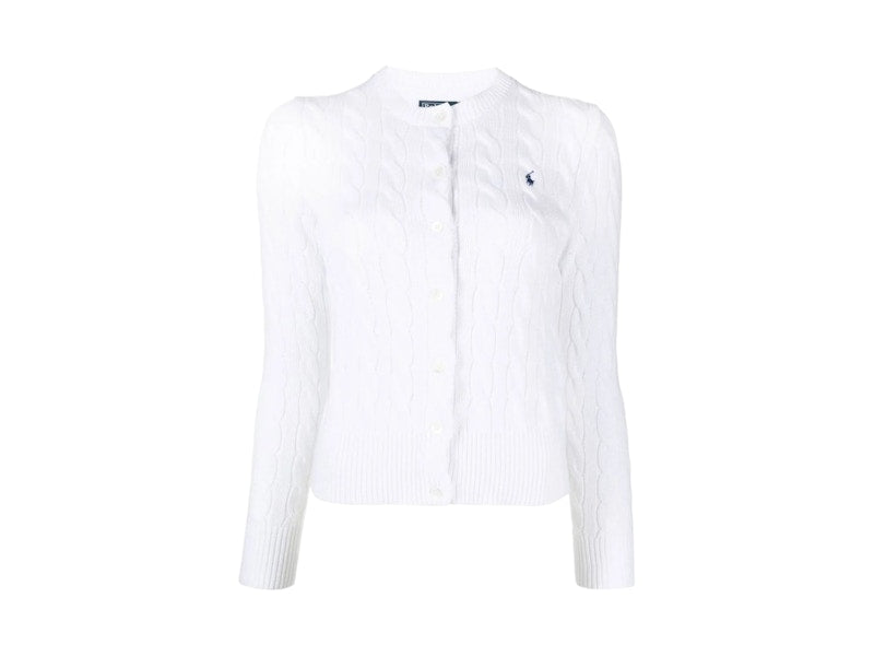 Polo Ralph Lauren Long Sleeve Cardigan White