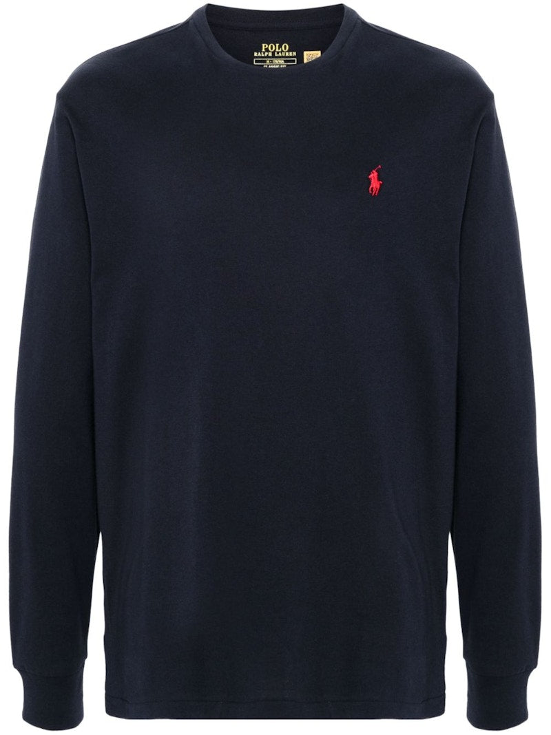 Polo Ralph Lauren Long Sleeve Jersey Knit Crewneck T-shirt Ink