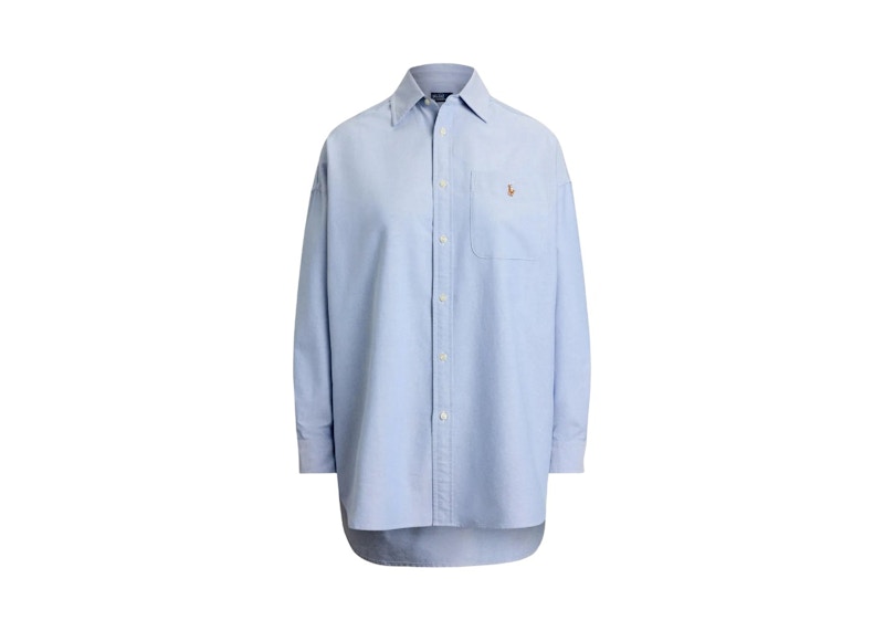 Polo Ralph Lauren Long Sleeve Oxford Collared Sport Shirt Blue