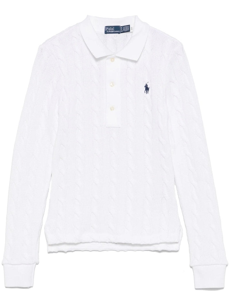 Polo Ralph Lauren Long Sleeve Polo Shirt White