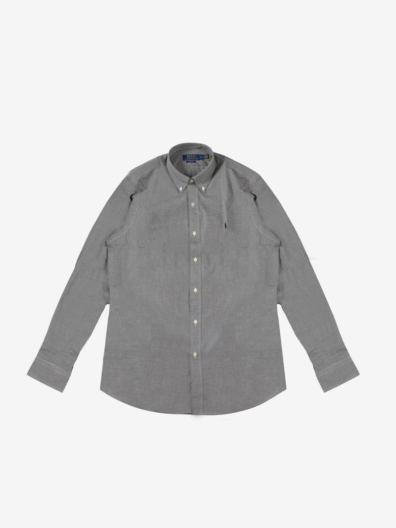 Polo Ralph Lauren Longleevetretch Poplin Shirt Black White