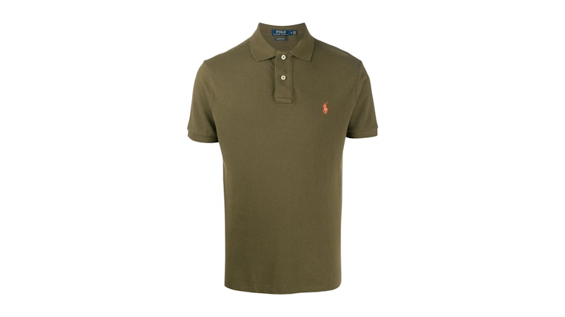 Polo Ralph Lauren S/S Slim Fit Mesh Polo Canopy Olive