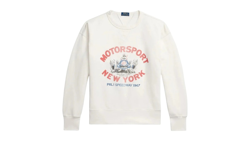 Polo Ralph Lauren Seasonal Fleece Print Motorsport L/S Crewneck Nevis