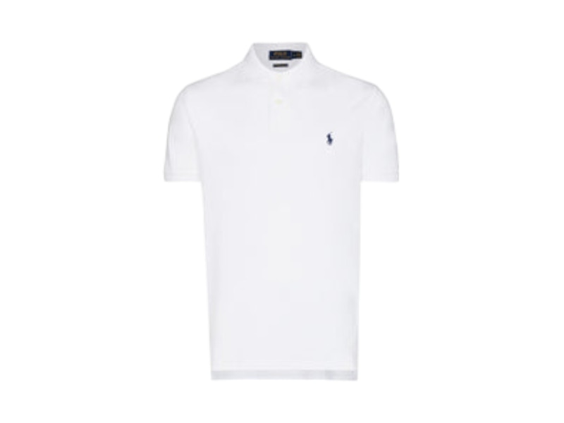 Polo Ralph Lauren Short-Sleeve Mesh Custom Slim Fit Polo White