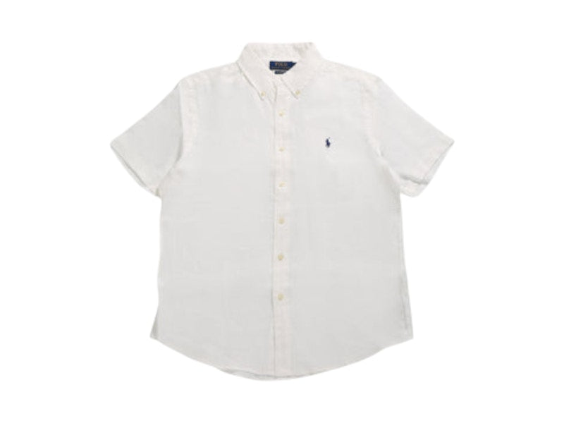 Polo Ralph Lauren Short-Sleeve Slim Fit Mesh Polo Ceramic White