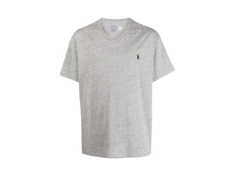 Polo Ralph Lauren Short Sleeve V-Neck Classic Fit T-shirt Dark Vintage Heather