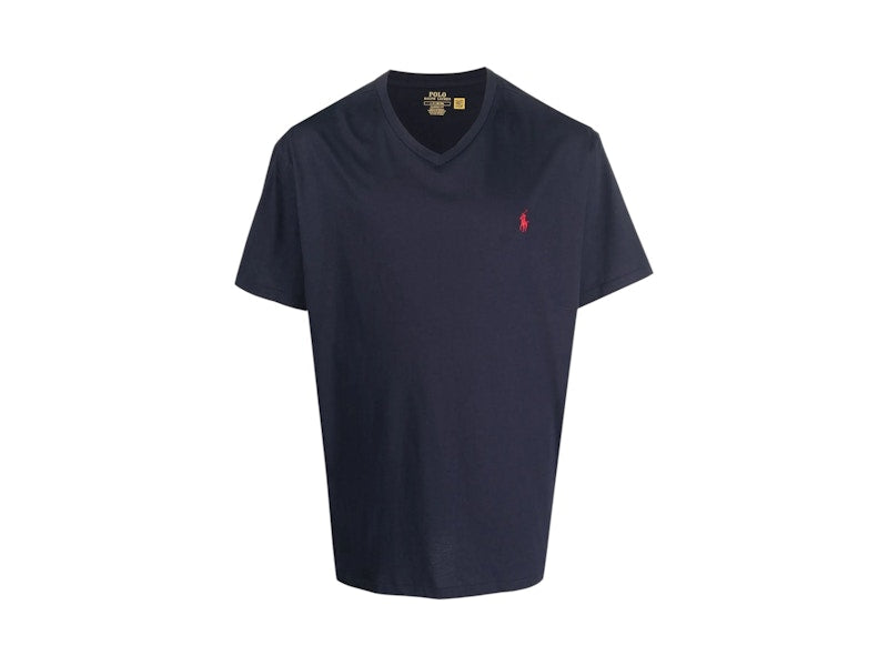 Polo Ralph Lauren Short Sleeve V-Neck Classic Fit T-shirt Ink