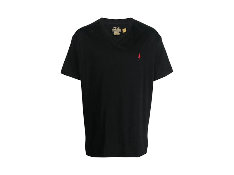 Polo Ralph Lauren Short Sleeve V-Neck Classic Fit T-shirt Rl Black
