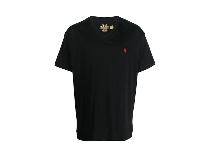 Polo Ralph Lauren Short Sleeve V-Neck Classic Fit T-shirt Rlblack
