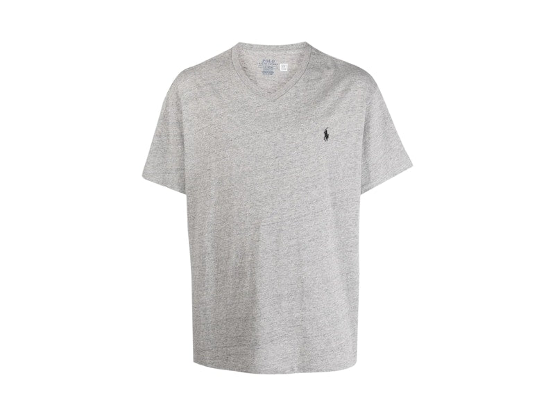Polo Ralph Lauren Short Sleeve V-Neck Classic Fit T-shirt Vintage Heather