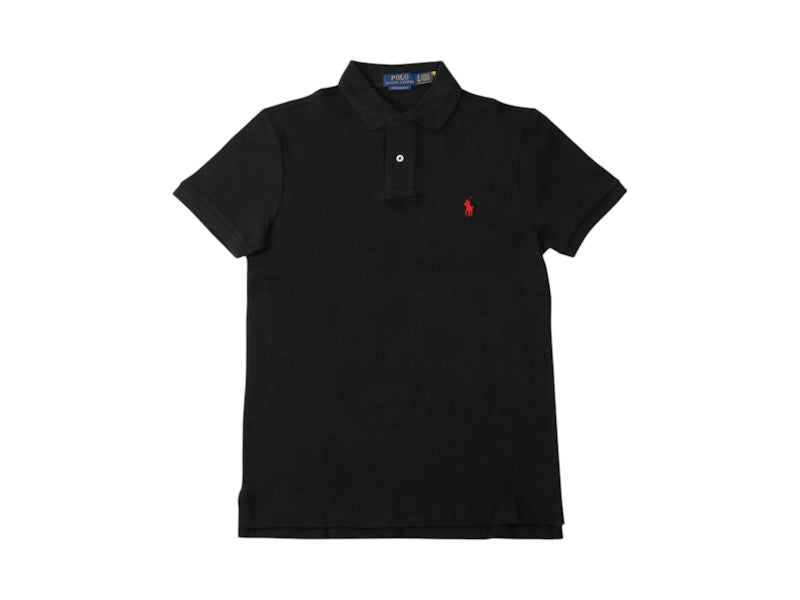 Polo Ralph Lauren Short-Sleevelim Fitesh Polo Polo Black