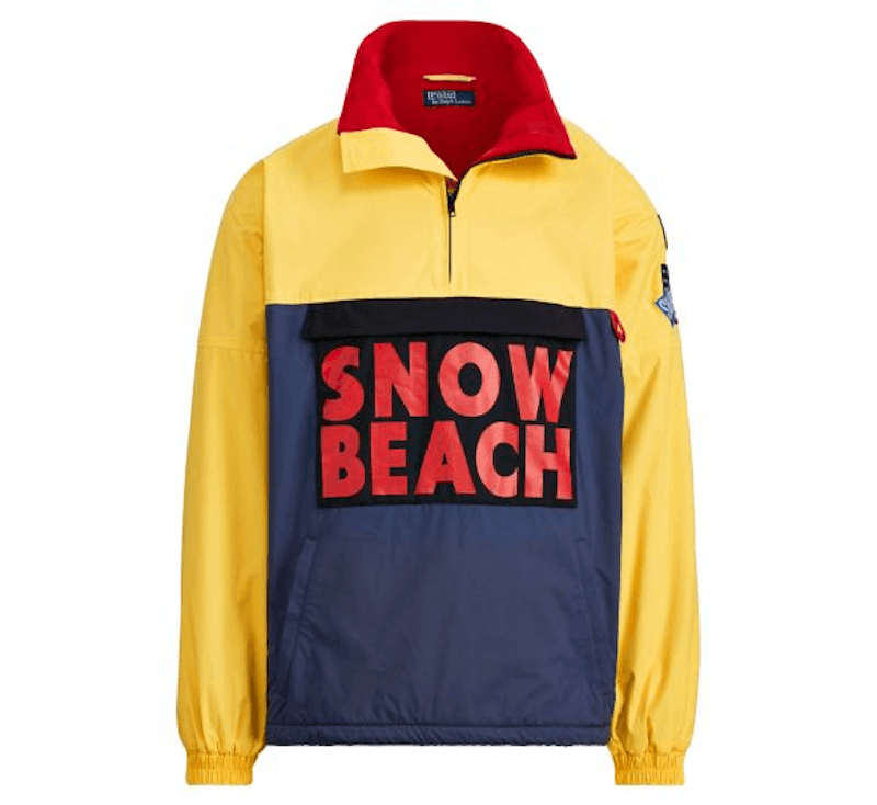 Polo Ralph Lauren Snow Beach Pullover Deep Water/Chrome Yellow