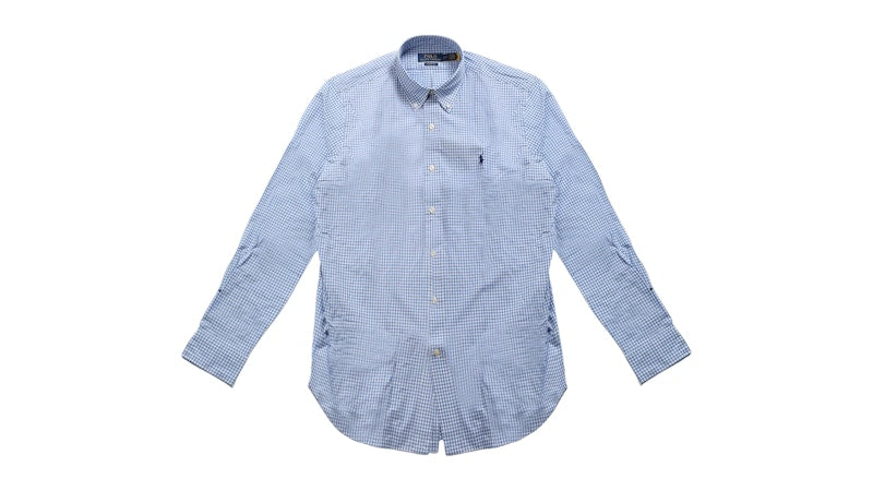 Polo Ralph Lauren Stretch Poplin Classic Fit L/S Shirt 2863 Blue/White Check
