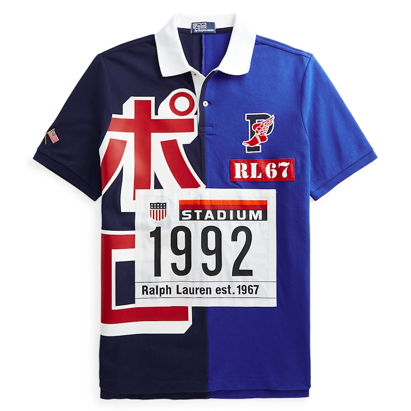 Polo Ralph Lauren Tokyo Stadium Classic Fit Polo Navy Blue