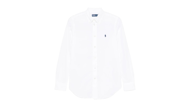 Polo Ralph Lauren Women's 60/1 Stretch Poplin L/S Shirt White