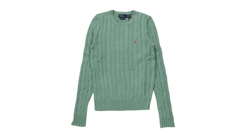 Polo Ralph Lauren Women's Cable Knit Sweater Celadon