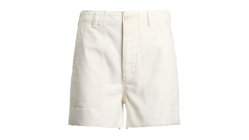 Polo Ralph Lauren Women's Ecru Relaxed Fit Shorts Shorts Ecru