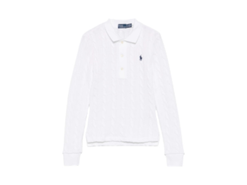 Polo Ralph Lauren Long Sleeve Polo Shirt White