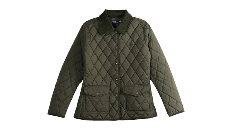 Polo Ralph Lauren Women's Poly Woven Coat Ranger Green
