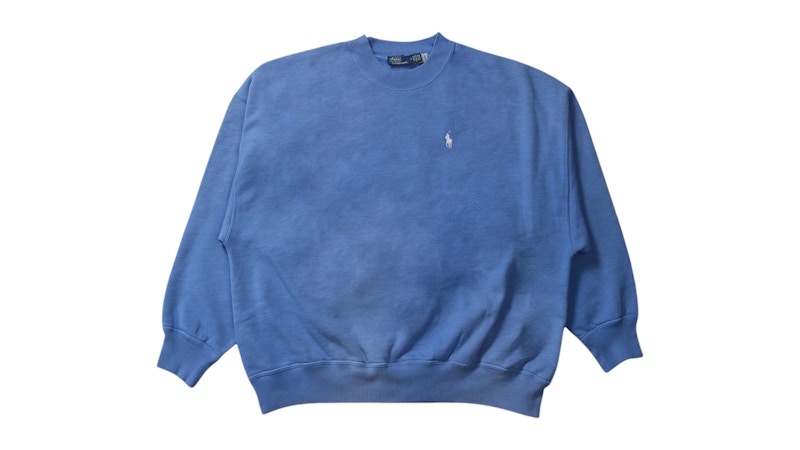 Polo Ralph Lauren Women's Vintage Fleece Sweatshirt Summer Blue