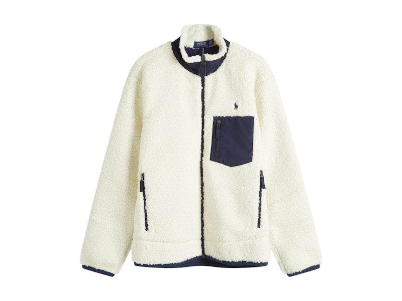 Polo Ralph Lauren Zip Through Fleece Clubhouse Cream
