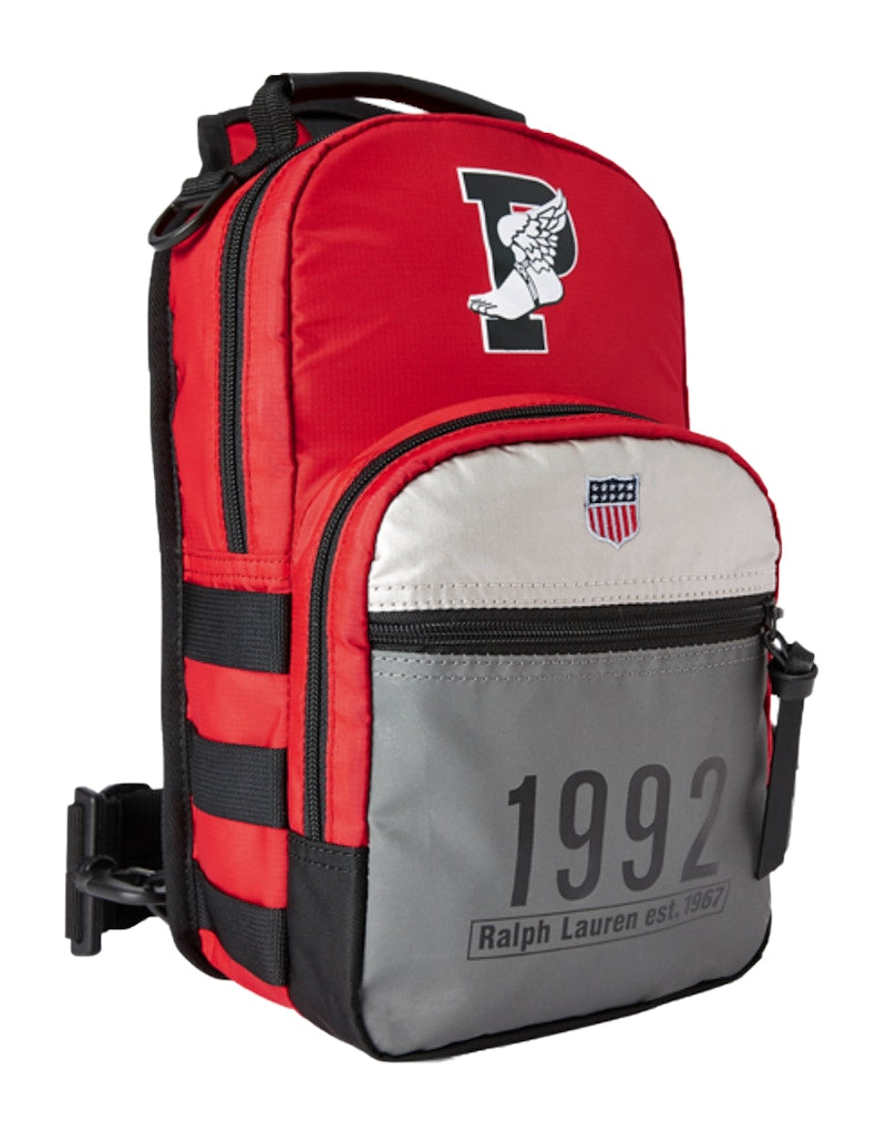 Polo Ralph Lauren Winter Stadium Crossbody Bag Red/Black