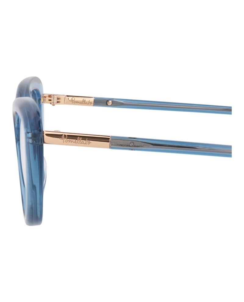 Pomellato Cat Eye-Frame Acetate Optical Frames Light Blue Light Blue Transparent (PM0112O-30012019-004)