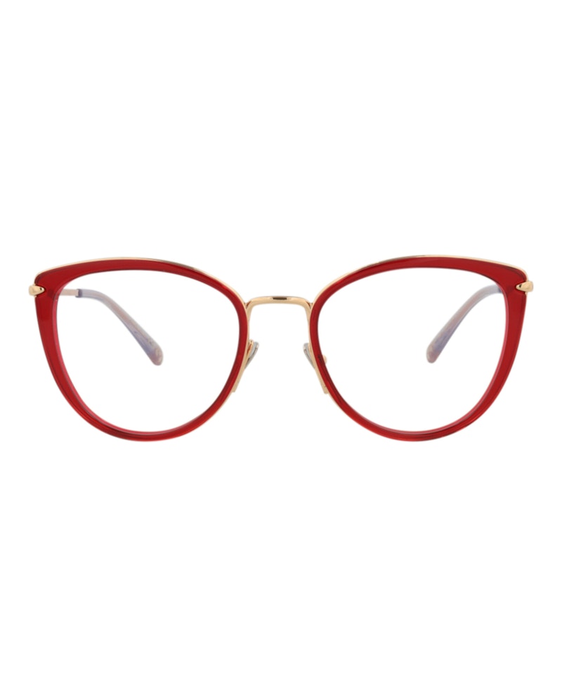 Pomellato Cat Eye-Frame Acetate Optical Frames Red Gold (PM0083O-30008665-003)