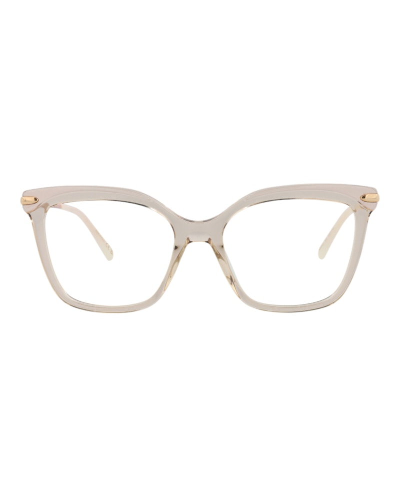 Pomellato Square-Frame Acetate Optical Frames Beige Gold Transparent (PM0094O-30010194-004)