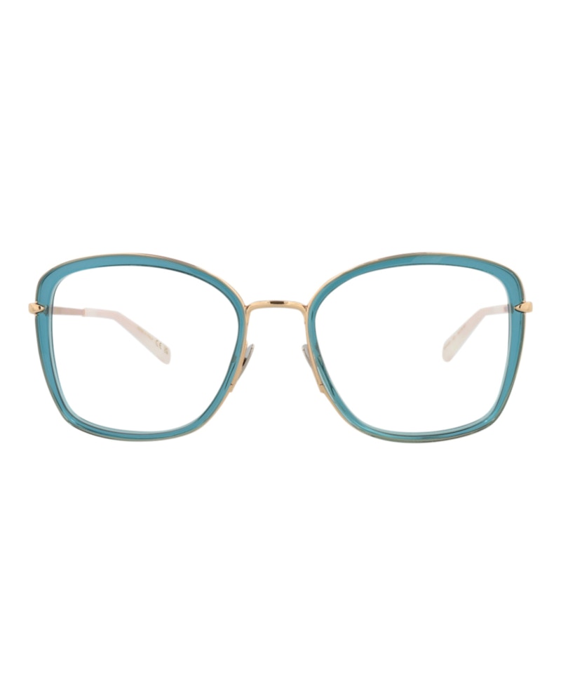 Pomellato Square-Frame Acetate Optical Frames Blue Gold Transparent (PM0085O-30008668-001)