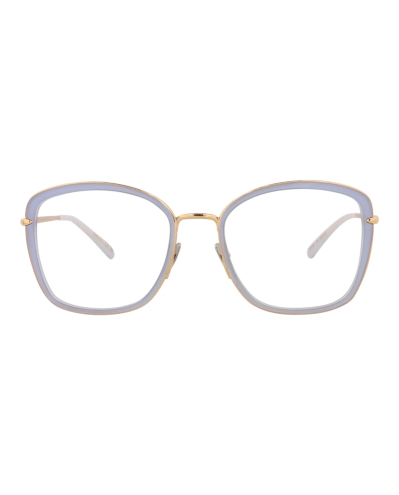 Pomellato Square-Frame Acetate Optical Frames Blue Gold Transparent (PM0085O-30008668-002)