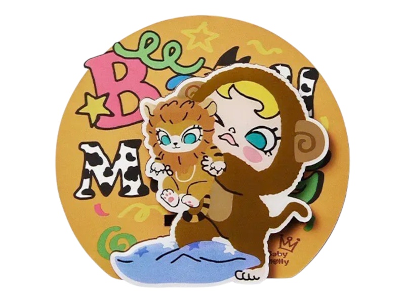 Pop Mart Baby Molly & Baby Tabby Series The New King (Secret Edition) Fridge Magnet